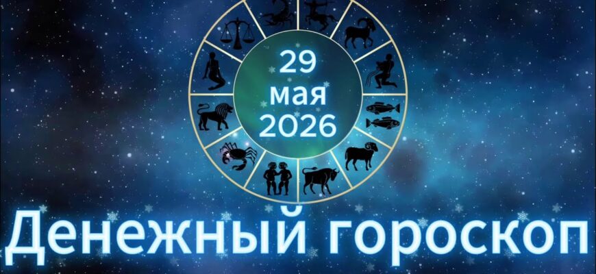 Денежный гороскоп Сегодня 29 мая 2026 года