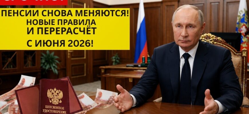 Индексация Пенсий в Июне 2026 НОВЫЕ ПРАВИЛА СНОВА МЕНЯЮТСЯ С ИЮНЯ 2026