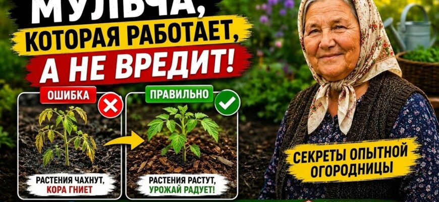 Мульча которая работает! Не делайте эту ошибку с мульчей: почему грядки сыреют и урожай начинает пропадать