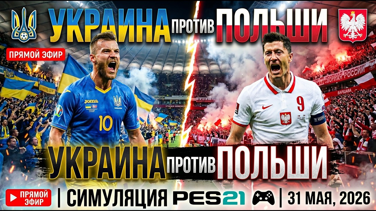 Польша — Украина Прямая Трансляция 31.05.2026