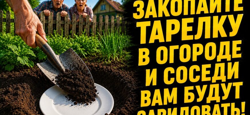 Закопайте ТАРЕЛКУ в огороде и результат вас удивит! Век живи век учись!